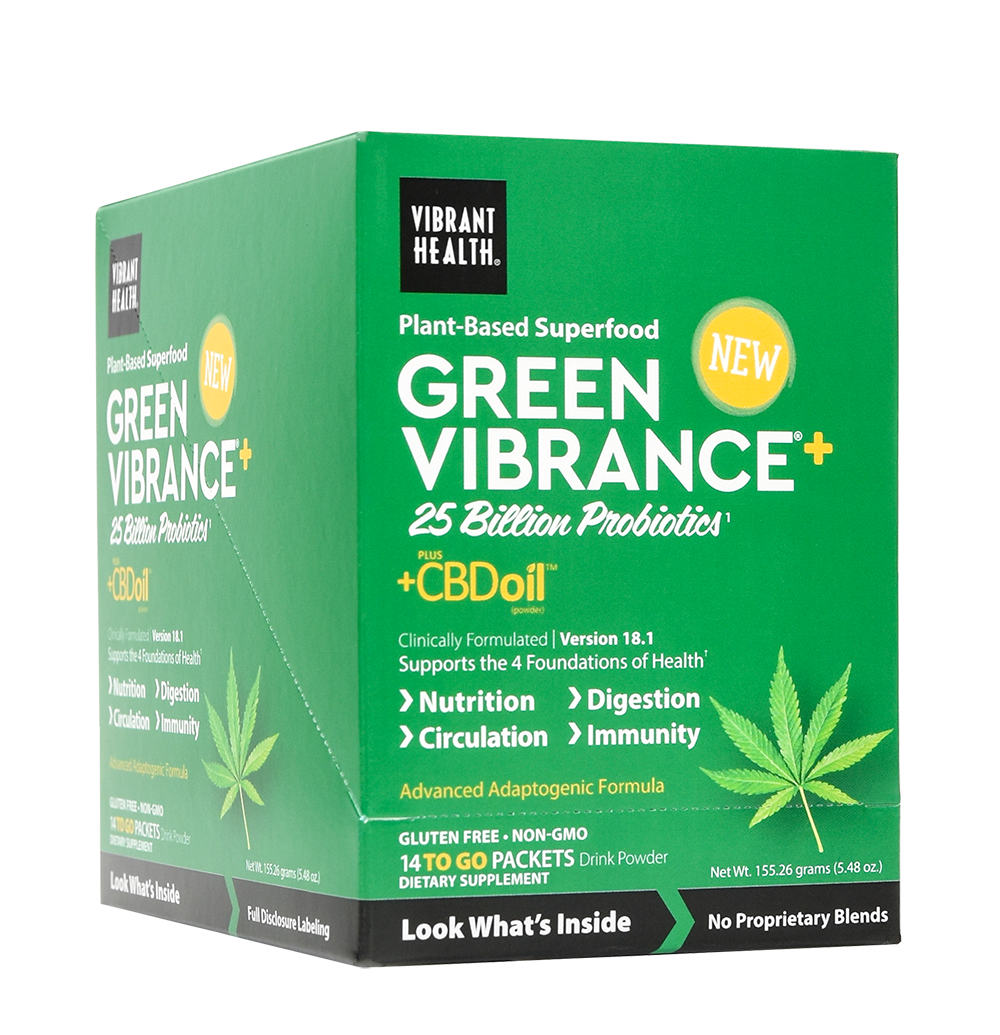 Green Vibrance +CBD To Go Packets