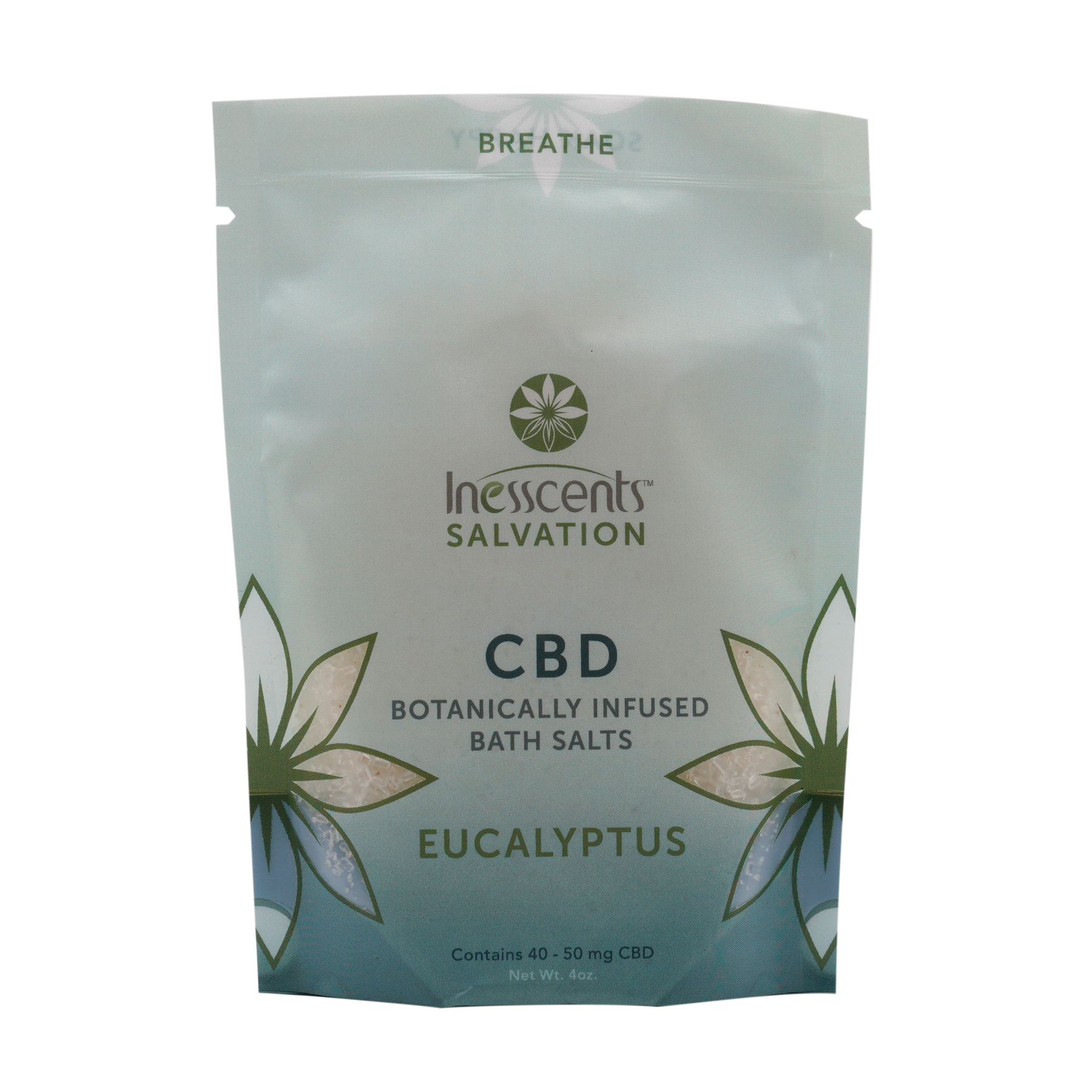 CBD Botanically Infused Bath Salts - Eucalyptus 4oz