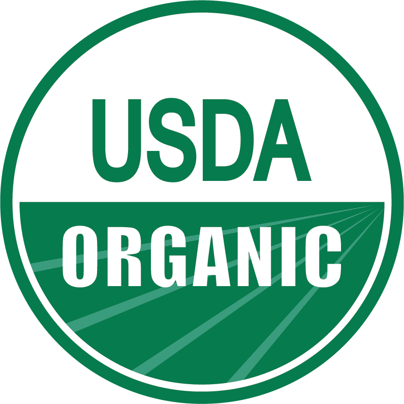 USDA Organic One Cert - Final Products Harmony brand<div>Bay State - Certifies the grow and crop as organic</div><div>Pro Cert - Final Products REB brand</div>