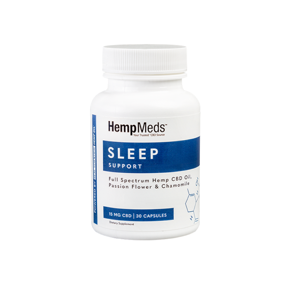 HempMeds Everyday Wellness Sleep Support CBD Capsules (30 Count - 15mg CBD)
