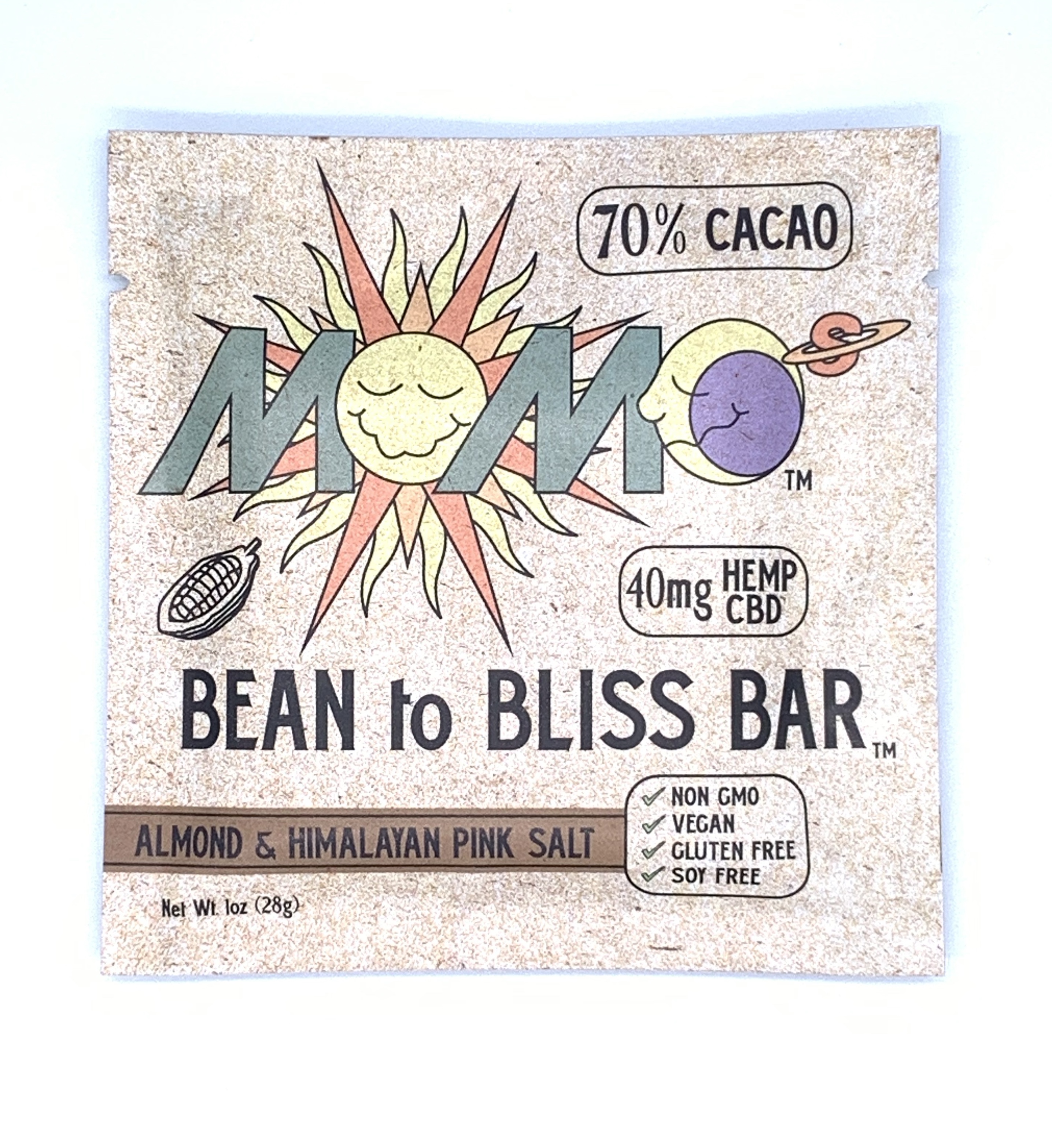 MOMO's bean to BLISS Bar- Almond