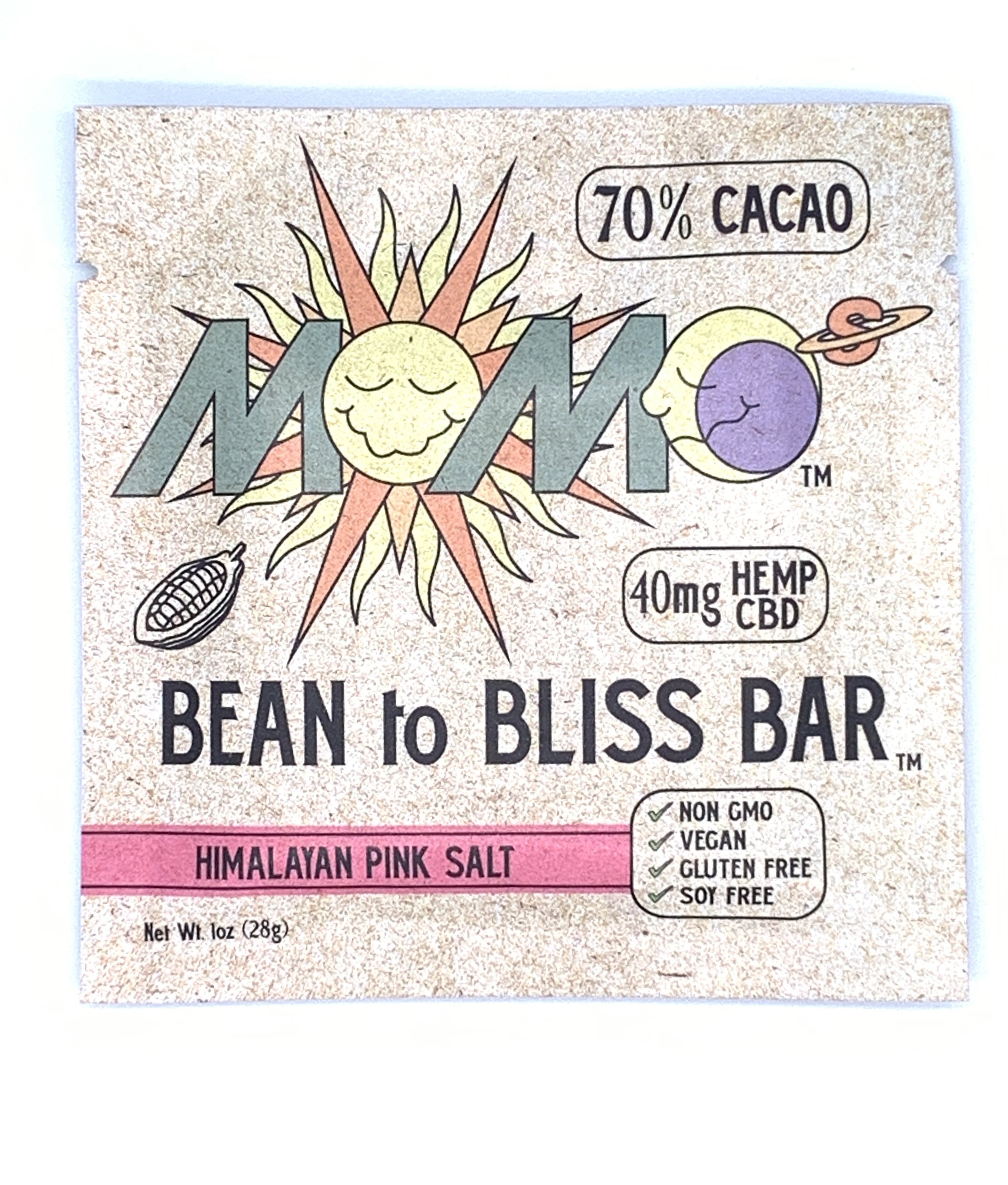 MOMO's Bean to BLISS Bar- Himalayan Pink Salt