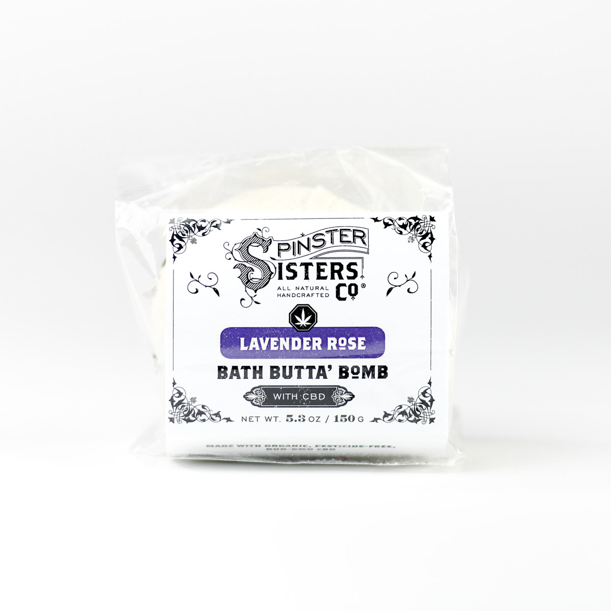 Lavender Rose Bath Bomb with CBD