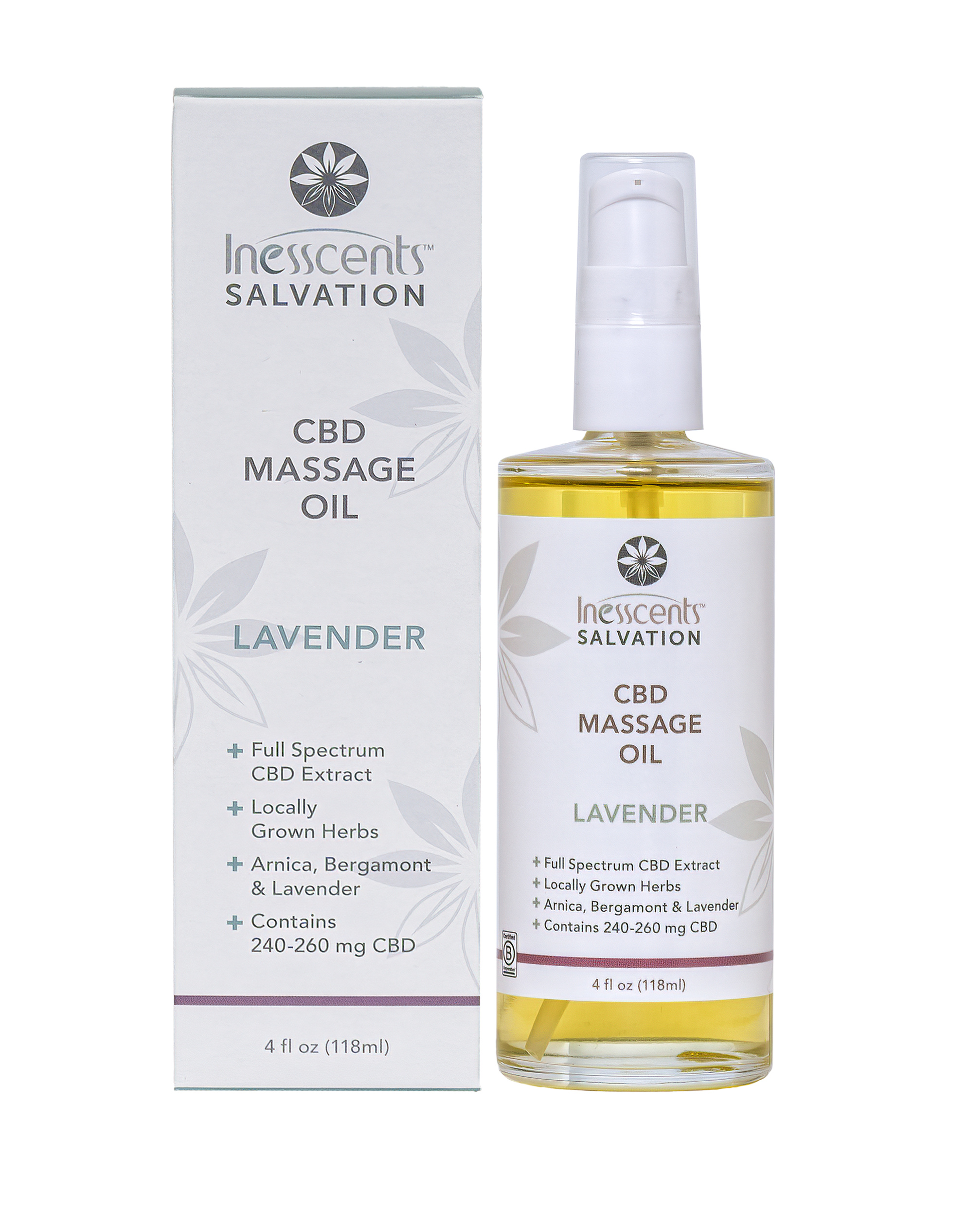 CBD Massage Oil - Lavender 4oz